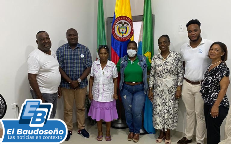 Visita de cortesía de la mesa directiva de la Academia de Historia del Municipio de Istmina a su alcalde Hever Córdoba Manyoma en su primera salida oficial.