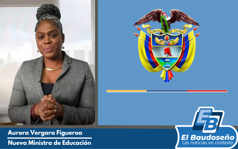 La chocoana Aurora Vergara Figueroa asumirá el cargo de Ministra de Educación Nacional.