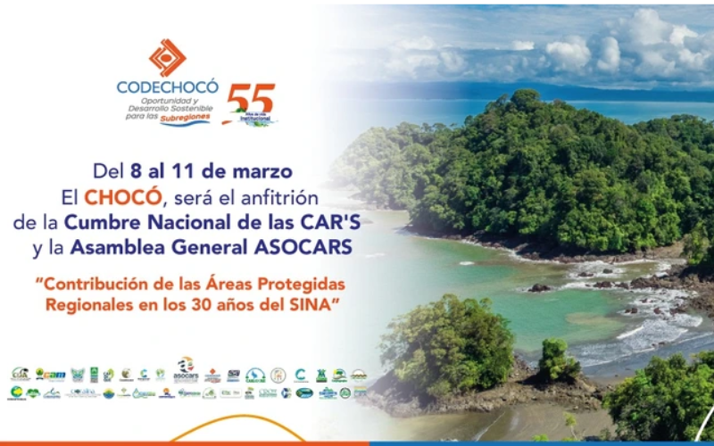 Cumbre nacional de las CAR, se realizará en el departamento del Chocó.