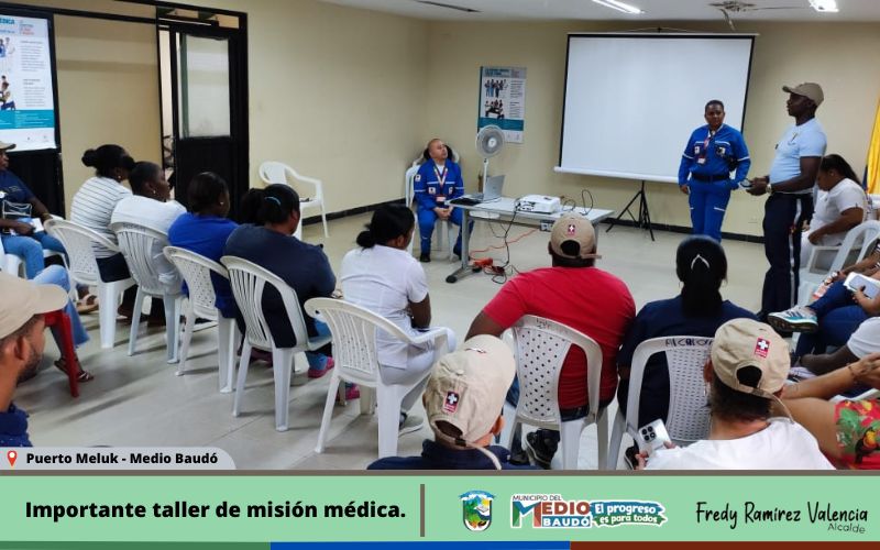 En Puerto Meluk, cabecera municipal del Medio Baudó, se realizó importante taller de misión médica.