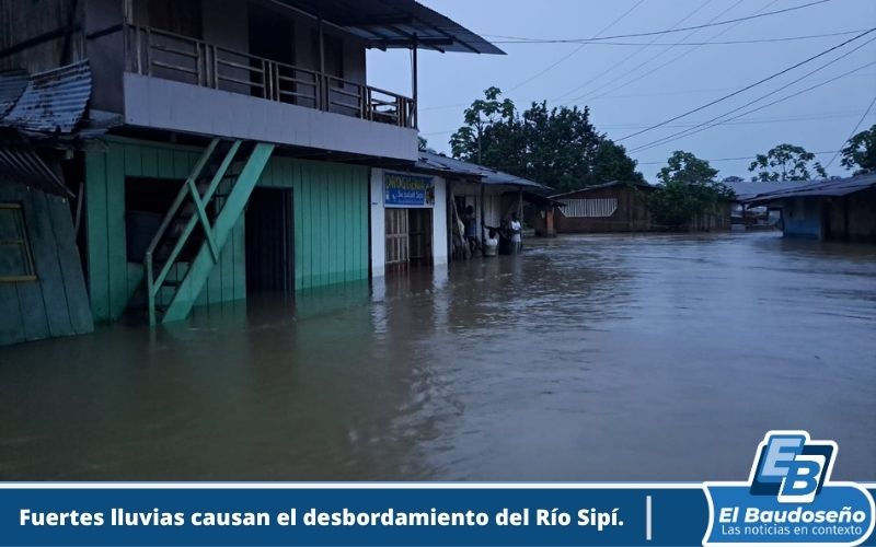 Las fuertes lluvias que se presentan desde la noche anterior en gran parte del departamento, cusan emergencias en el Municipio de Sipí – Chocó.