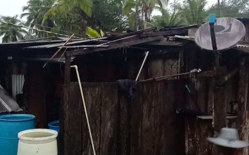 Emergencia por desastres naturales en la comunidad de Pomeño, Municipio de Bajo Baudó.