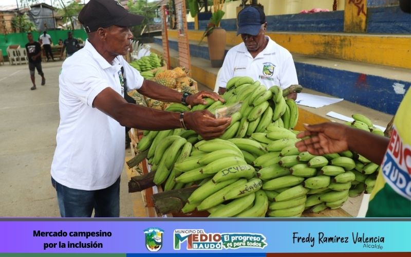 Un balance positivo dejó como resultado la realización del Mercado campesino por la inclusión, en el municipio del Medio Baudó – Chocó.