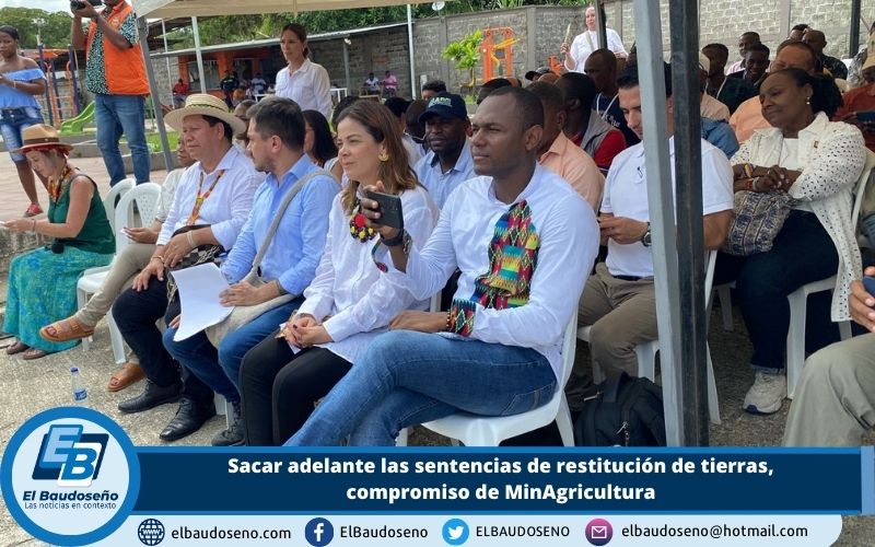 Un trabajo articulado entre las instituciones y el territorio para sacar adelante las sentencias de restitución de tierras, compromiso de MinAgricultura, ante consejos comunitarios del Chocó.