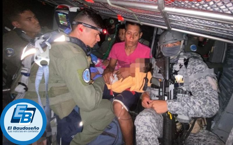 Por grave estado de salud, cuatro niños indígenas son evacuados por la Fuerza Aérea, en el departamento del Chocó