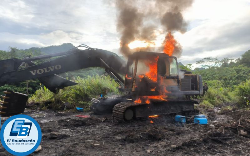 Tres minas ilegales fueron intervenidas en el departamento del Chocó.