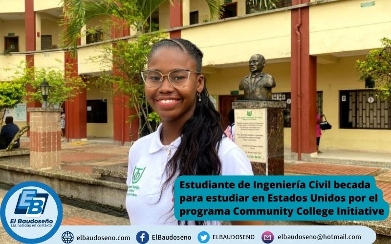 Estudiante de Ingeniería Civil becada para estudiar en Estados Unidos por el programa Community College Initiative