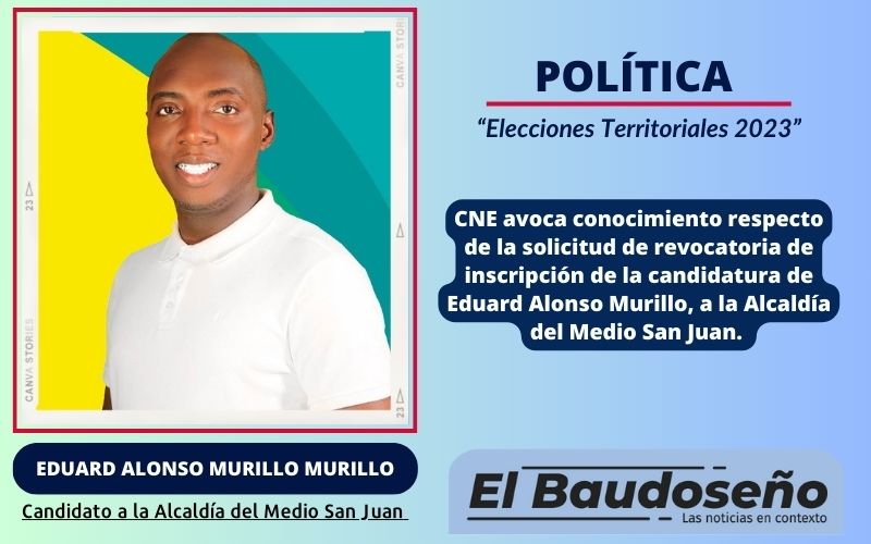 Otro candidato en apuros para llegar a la Alcaldía de un municipio del departamento del Chocó.