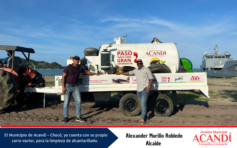 El Municipio de Acandí – Chocó, ya cuenta con su propio carro vactor, para la limpieza de alcantarillado.  