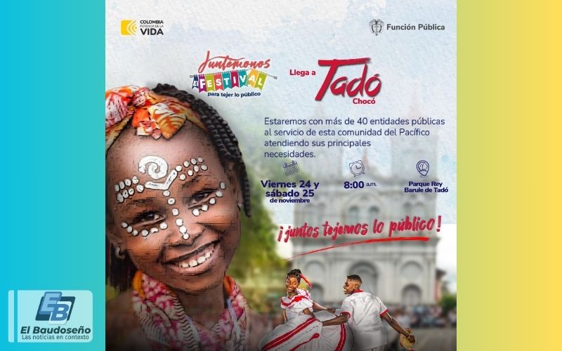 Función Pública llega al Chocó con más de 40 entidades para elFestival Juntémonos.