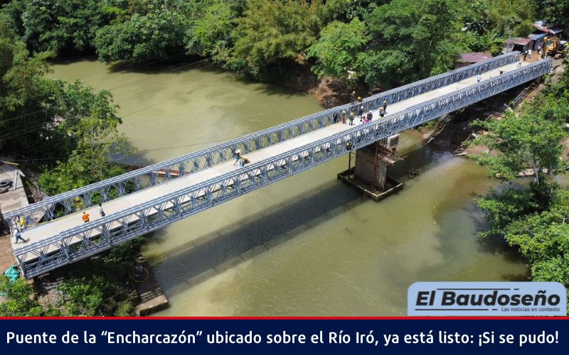 Puente de la “Encharcazón” ubicado sobre el Río Iró ya está listo: ¡Si se pudo!