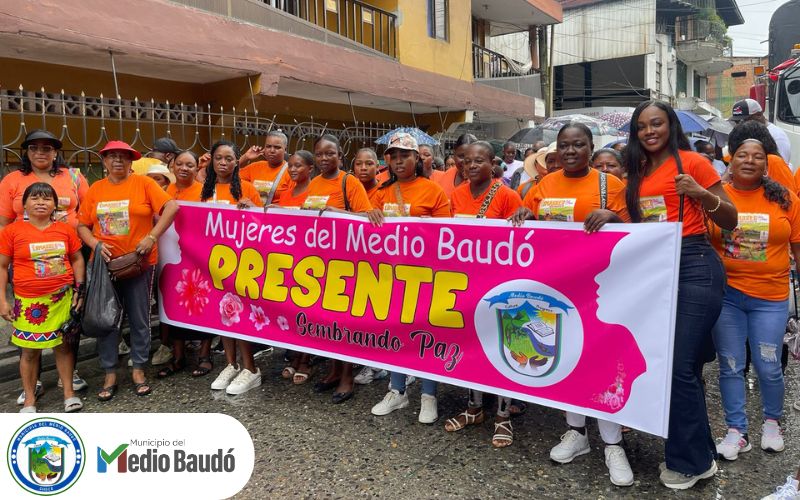 Medio Baudó, presente en la movilización humanitaria de las mujeres en el Chocó: “Un comadreo permanente por la vida y por la paz”