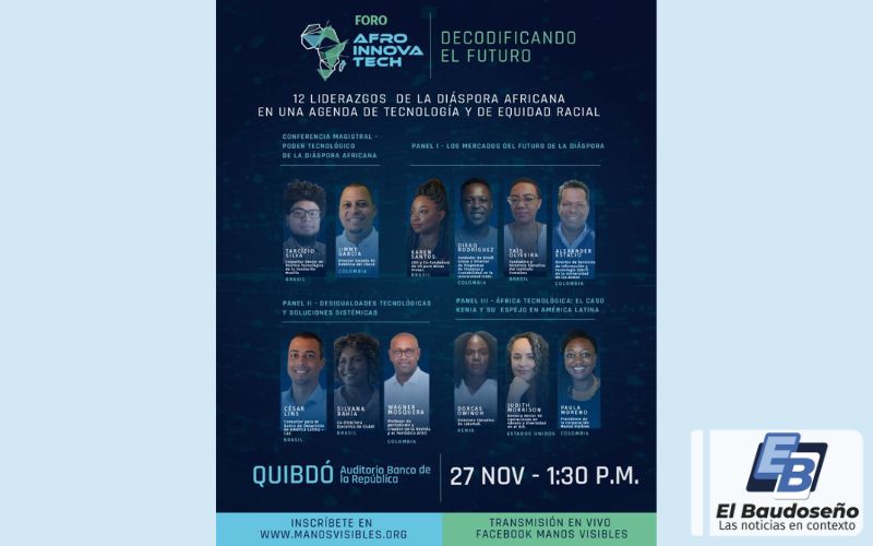 Este 27 de noviembre llega a Quibdó el Foro Afroinnova Tech: decodificando el futuro.