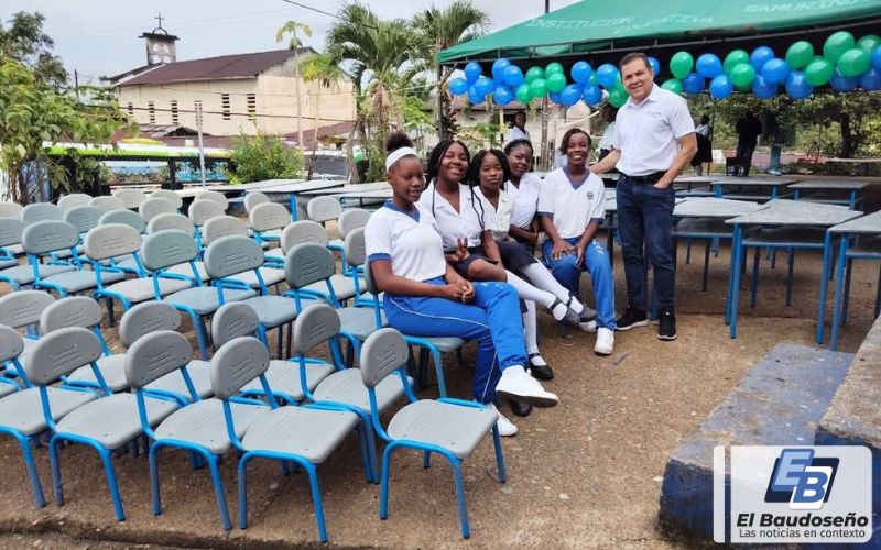 Dispac S.A. y Fundación Postobón donan mobiliario escolar a la IE de Samurindó para mejorar los ambientes de aprendizaje.