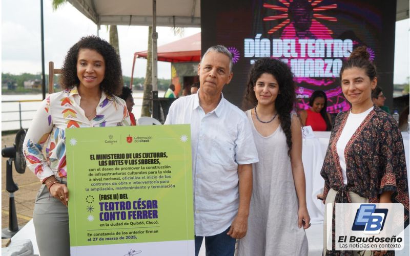 Se reanudarán las obras para terminación y funcionamiento del Teatro César Conto Ferrer de la ciudad de Quibdó – Chocó.