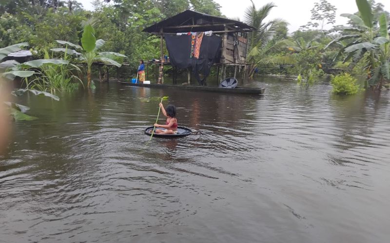 Reporte de emergencias por condiciones climáticas en el municipio del Medio Baudó – Chocó.