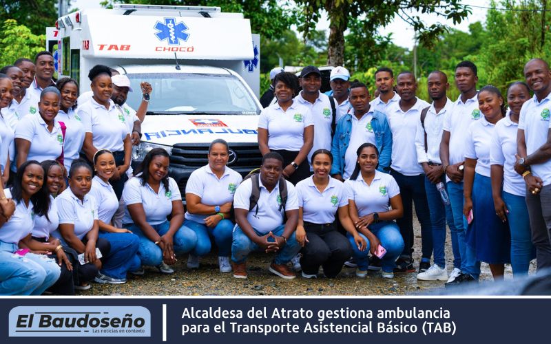 Alcaldesa del Atrato gestiona ambulancia para el Transporte Asistencial Básico (TAB)