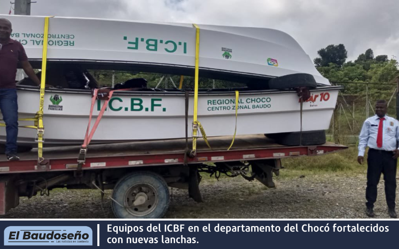 Equipos del ICBF en el departamento del Chocó fortalecidos con nuevas lanchas
