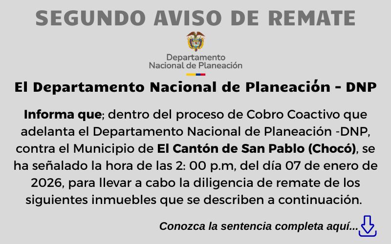 Segundo Aviso de Remate