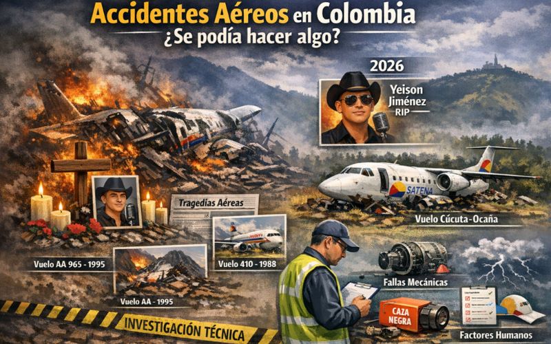 Accidentes aéreos en Colombia ¿Se podía hacer algo?