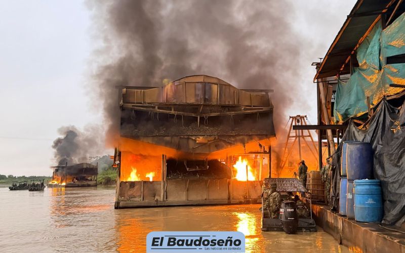 Ejército Nacional asestó gran golpe a la minería ilegal: 61 unidades intervenidas y una afectación millonaria en el Chocó.