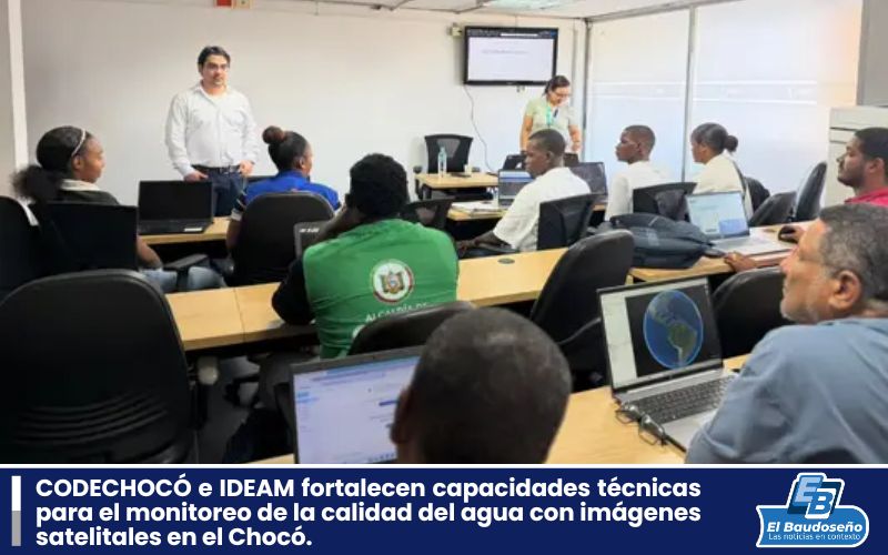 CODECHOCÓ e IDEAM fortalecen capacidades técnicas para el monitoreo de la calidad del agua con imágenes satelitales en el Chocó.